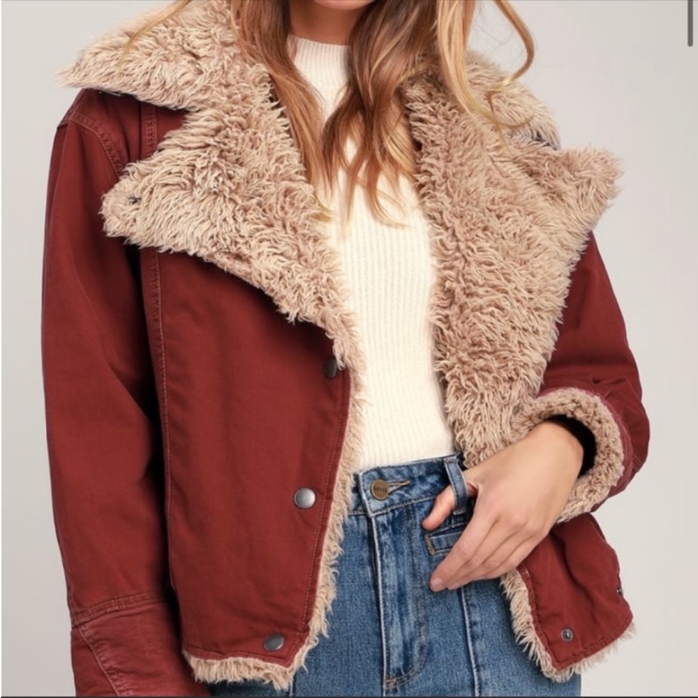 Free People Owen Sherpa Lined Jacket